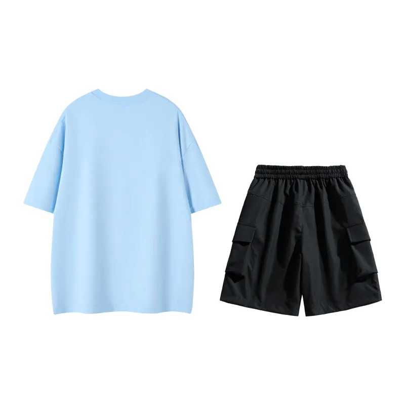 LEVEL RELAX Series Short Sleeved T Shirts Unisex-111