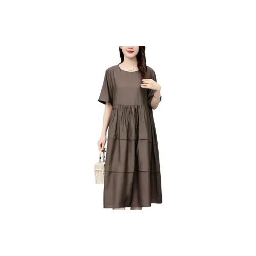 Mula Short-Sleeved Dresses Women's Brown