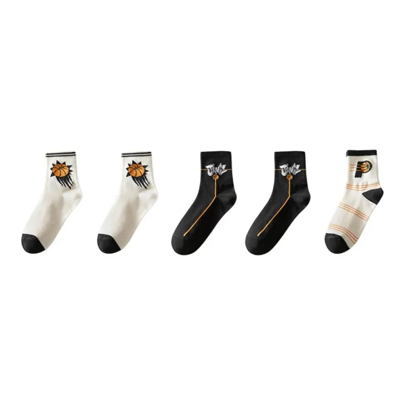 MIIOW Mid Calf Socks Men's 5 Pack-2