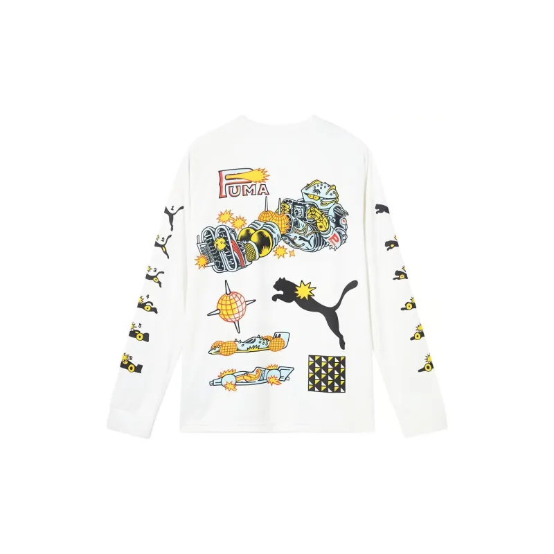 PUMA Squad T Shirts Unisex White-1