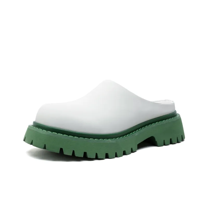 WEISHIBANGWEI Rubber Sole Slip Resistant Wrap toe Slippers Men's-0