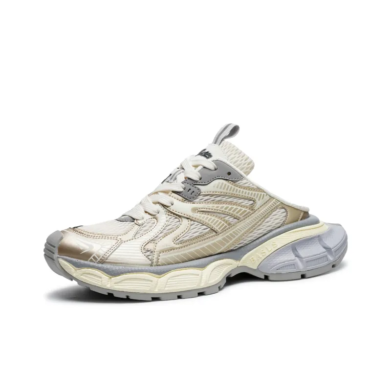 BASLS Bashe Series Mules Breathable Height Increasing Low Top Chunky Sneakers Unisex-2