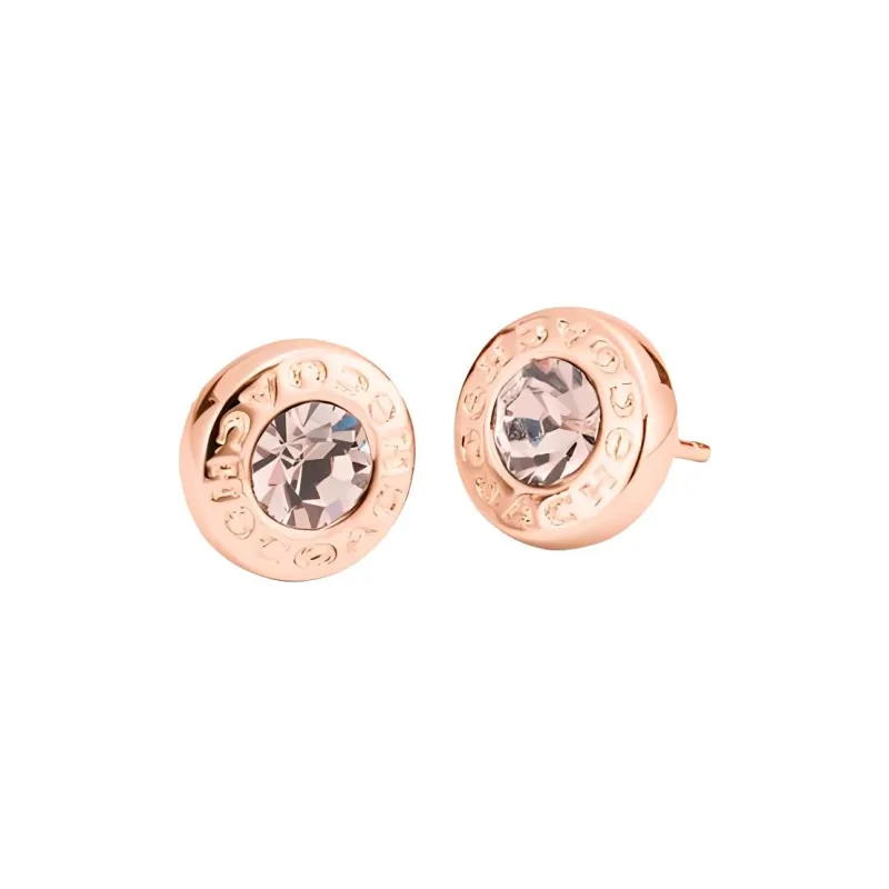 COACH Gold Plated Stud Earrings Women's Rose Gold-0
