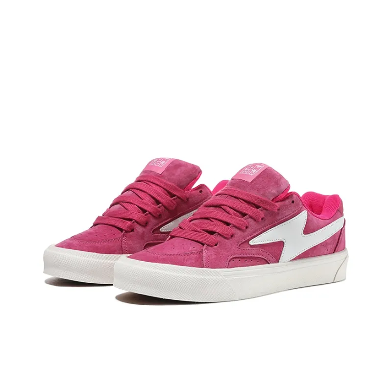 HOMDOON Skateboard Shoes Anti Slip Wear Resistant Low Top Skateboard Shoes Unisex Dragon Fruit-2