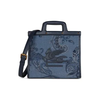 ETRO Medium Love Trotter Denim Tote Bag