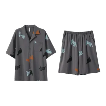 Aannsfam Pajama Set Men's Whale Gray
