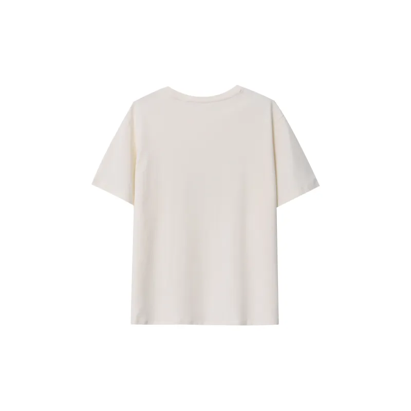 CHARM PICK T Shirt Women's Ivory-1
