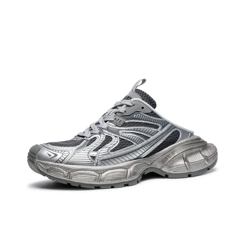 BASLS Bashe Series Mules Breathable Height Increasing Low Top Chunky Sneakers Unisex-15