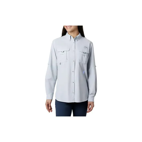 Columbia Bahama Shirts Women's Gray