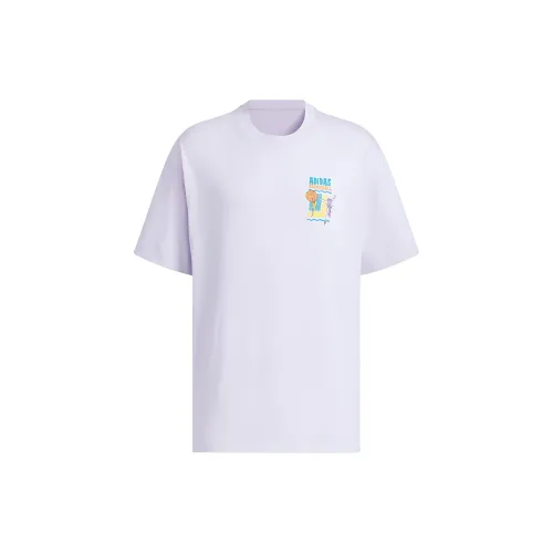 Adidas T-Shirts Men Lilac