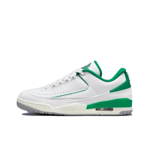 Air Jordan 2 Vintage Basketball Shoes Unisex Low-Top White/Green