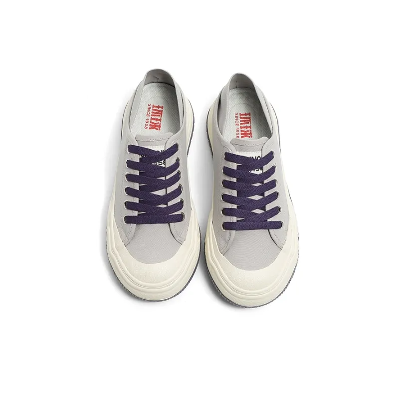 HUANQIU Wear-Resistant Breathable Balance Cushioning Low-Top Canvas Shoes Women's-4
