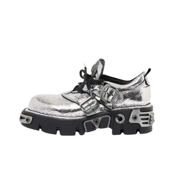 NEW ROCK x Paco Rabanne Low-Top Casual Shoes Unisex Silver