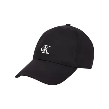 CALVIN KLEIN Cotton Baseball Caps Unisex Black