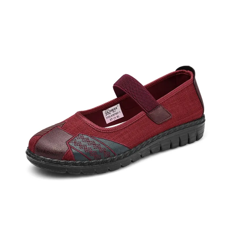 Strongman 3515 Women's Casual Shoes Black Red-6