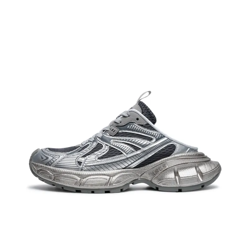 BASLS Bashe Series Mules Breathable Height Increasing Low Top Chunky Sneakers Unisex-14