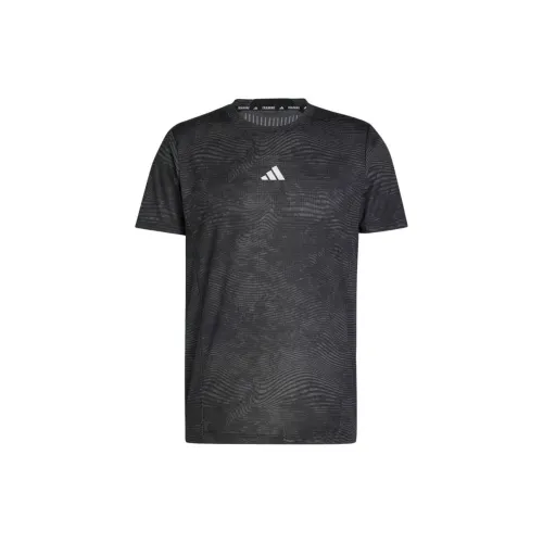 Adidas Hiit T-Shirts Men Gray Black