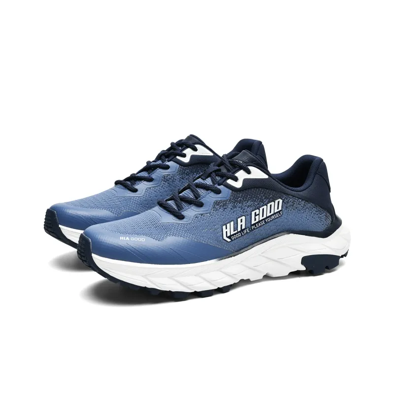 HLA Trendy Breathable Mesh Flyknit Lifestyle Casual Shoes With Height Increase Comfortable Athletic Shoes Men's-8