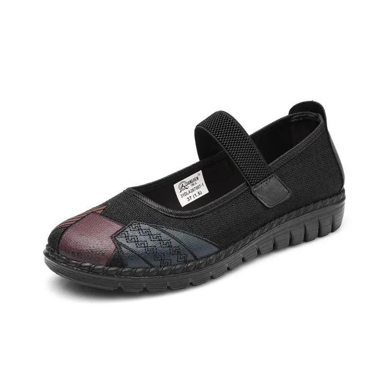 Strongman 3515 Women's Casual Shoes Black Red-1