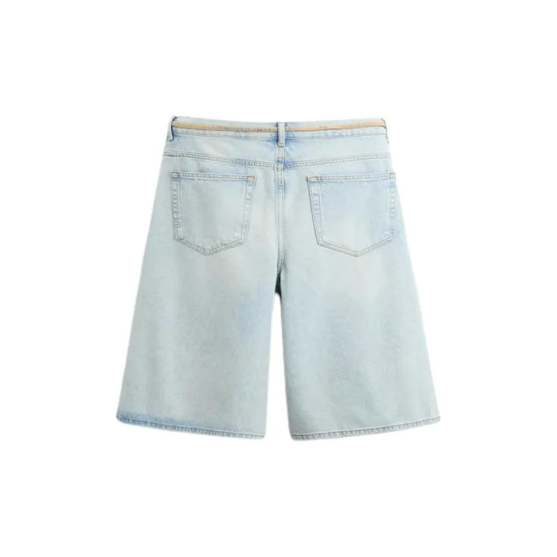 ZARA Denim Shorts Men's Light Blue-1