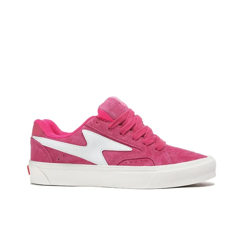 HOMDOON Skateboard Shoes Anti Slip Wear Resistant Low Top Skateboard Shoes Unisex Dragon Fruit-1