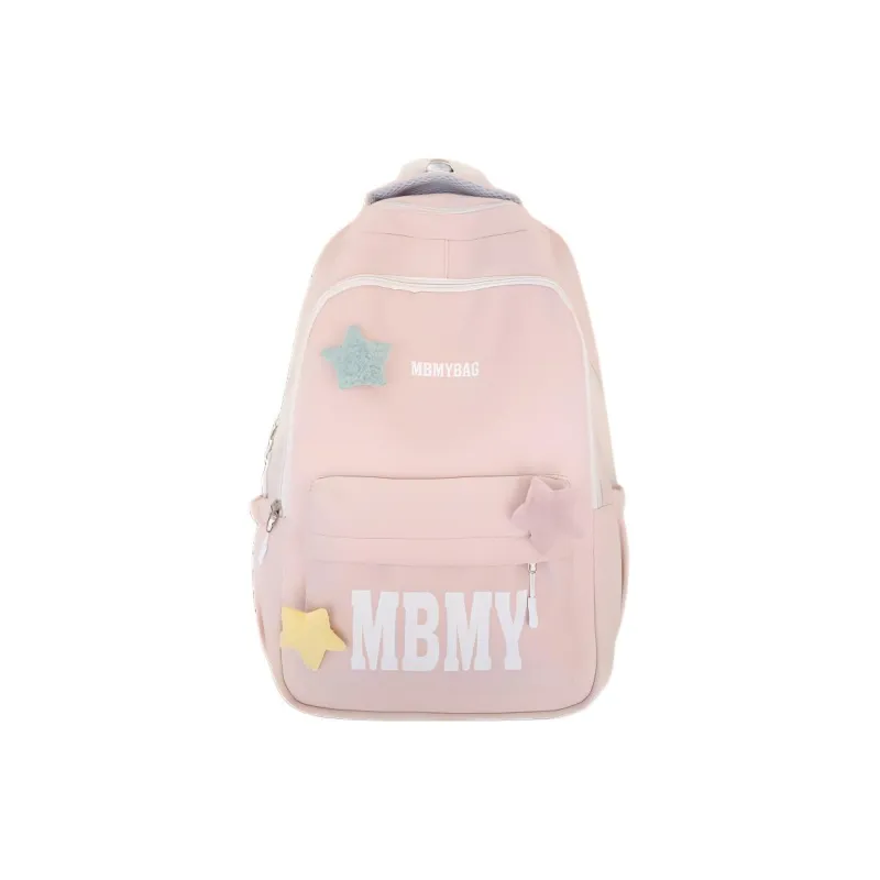 KAMLUI Nylon Backpack Backpack Student Backpack Regular Unisex White/Black/Yellow/Pink/Green-15
