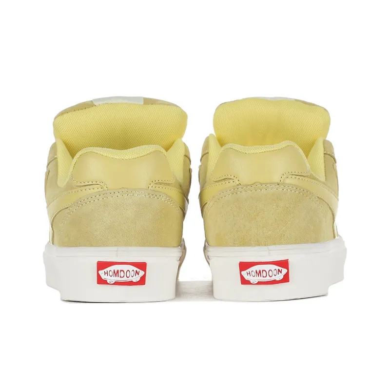 HOMDOON Skateboard Shoes Anti Slip Wear Resistant Low Top Skateboard Shoes Unisex Lemon-4