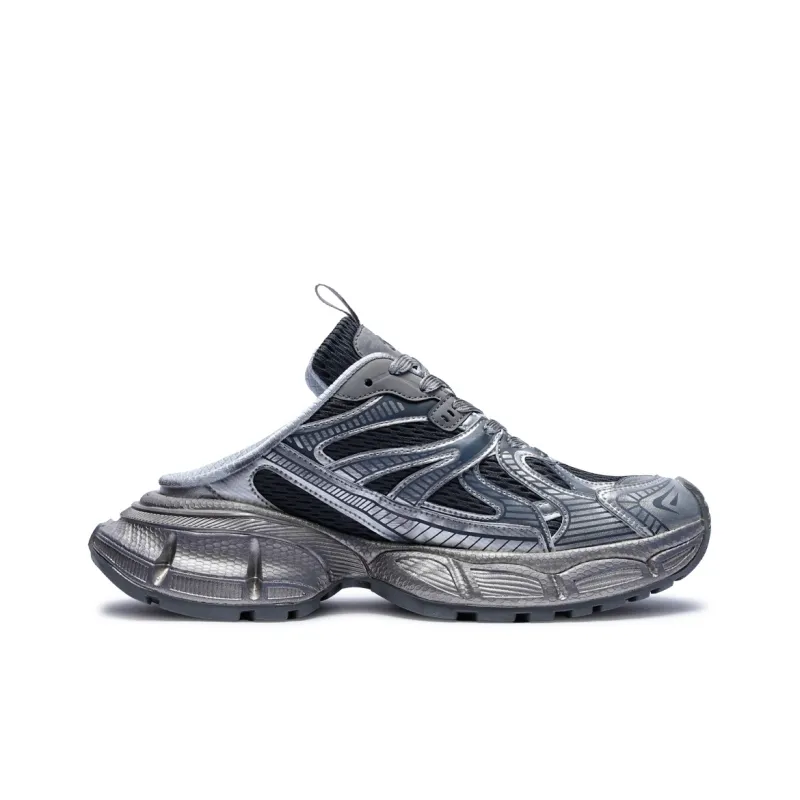 BASLS Bashe Series Mules Breathable Height Increasing Low Top Chunky Sneakers Unisex-37