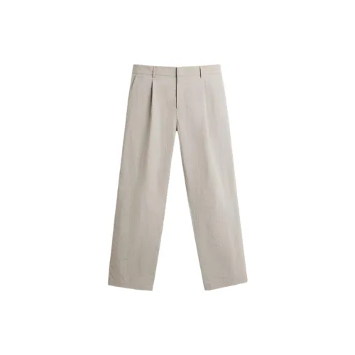 ZARA Casual Pants Men Light Gray