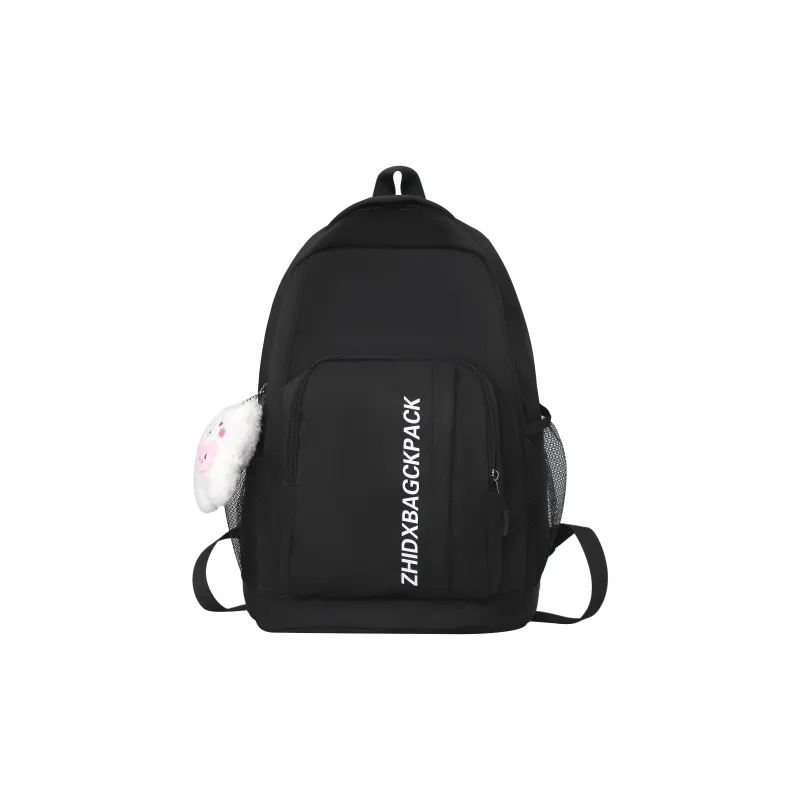 KAMLUI Nylon Backpack Regular Unisex Ivory/Black/Light Green/Light Blue-5