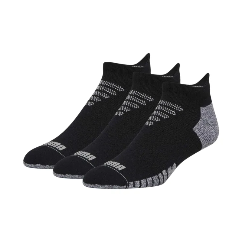 PUMA Men's Half-Terry Low Cut Socks 3 Pairs-0