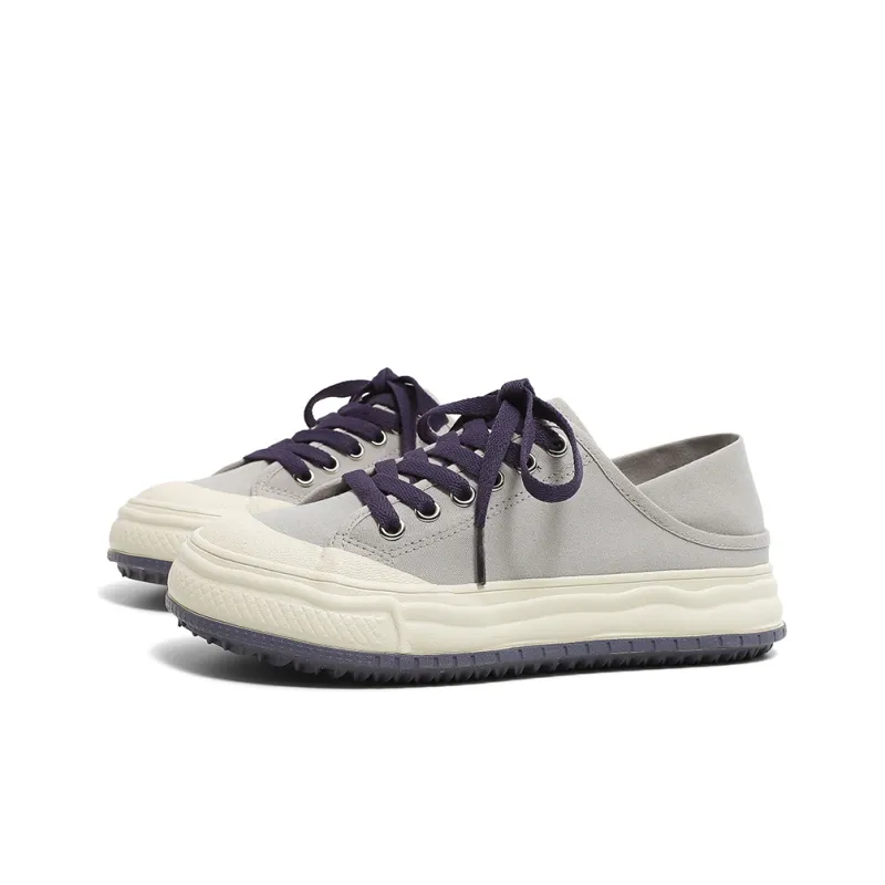 HUANQIU Wear-Resistant Breathable Balance Cushioning Low-Top Canvas Shoes Women's-2