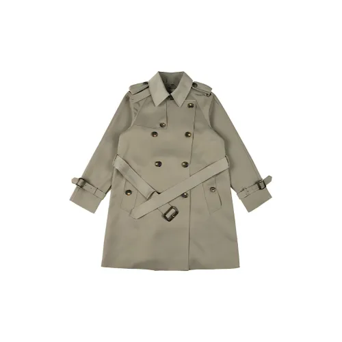 Raidy Boer Trench Coats Women's Gray Green