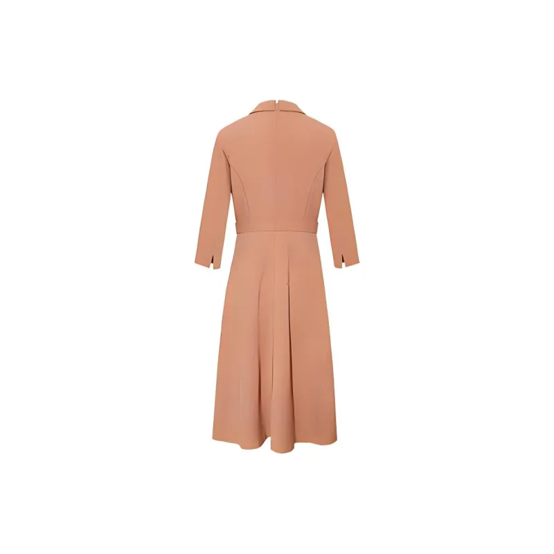 BBLLUUEE Long Sleeved Dress Women's Rimu Orange-1