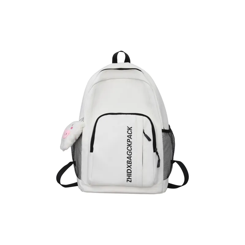 KAMLUI Nylon Backpack Regular Unisex Ivory/Black/Light Green/Light Blue-0