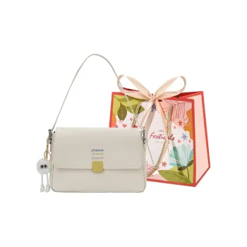 Cwatcun PU Shoulder Bag Women's White/Pink/Blue/Black