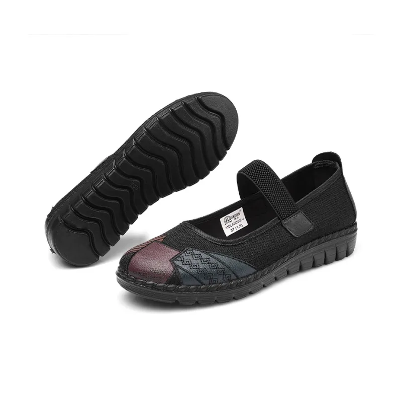 Strongman 3515 Women's Casual Shoes Black Red-4