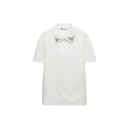 ZARA T-Shirts Women's White