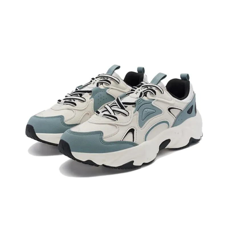 XTEP Spring Festival Collection Anti Slip Wear Resistant Low Top Casual Shoes Men's Beige Green-2