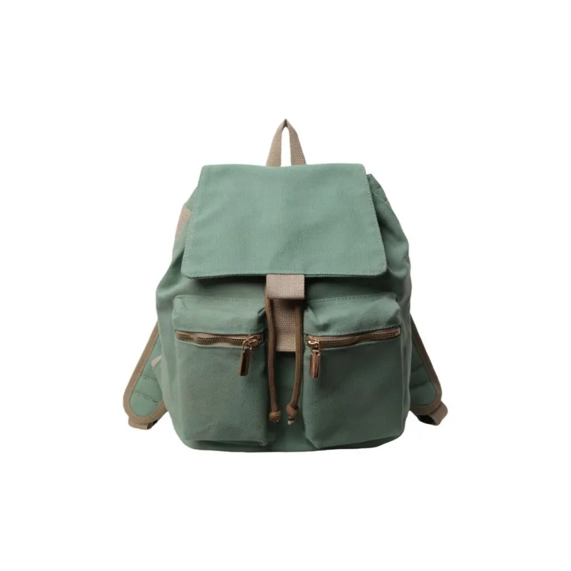 GEERDUN Fabric Backpack Women's Green/Pink/Black/Khaki-0