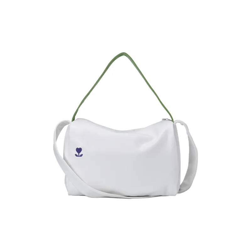 LOVVVVE PU Fitness Yoga Bag, Shoulder Bag, Crossbody Bag Women's White-5