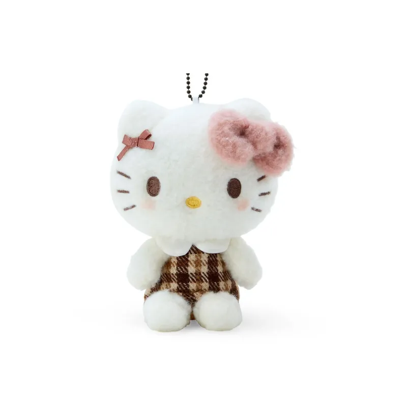 Sanrio Hello Kitty Mocha Plaid Collection Dolls Plush Pendant 15cm High-2