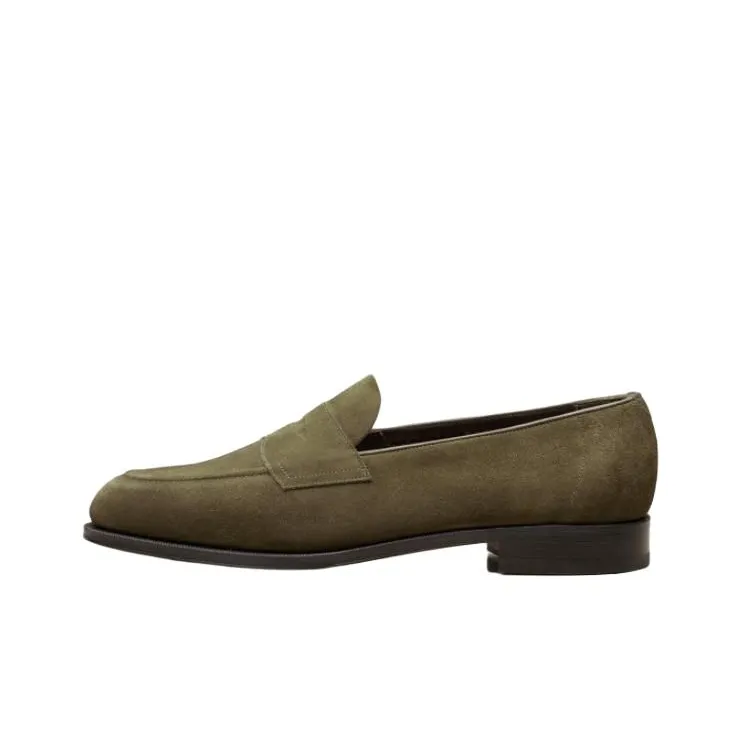 Edward Green Piccadilly Loafers Men's Army Green-0