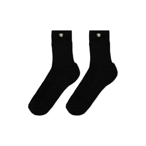 VERSACE SS24 Mid-Calf Socks Women's 1 Pack Black
