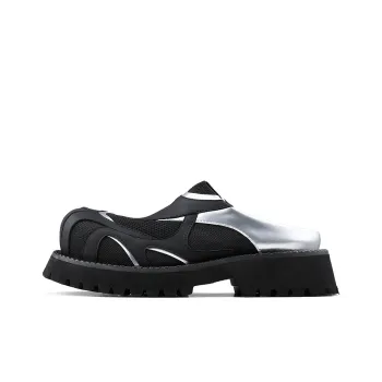 HANQIAORIJI Abrasion Resistant Slip Resistant Wrap toe Slippers Men's Black