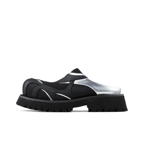 HANQIAORIJI Abrasion Resistant Slip Resistant Wrap toe Slippers Men's Black