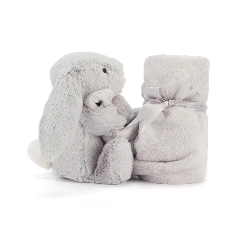 JELLYCAT Personalised Bashful Silver Bunny Soother-4