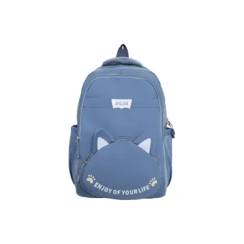 GEERDUN Nylon Backpack Unisex Black/Red/Blue/Pink/Brown