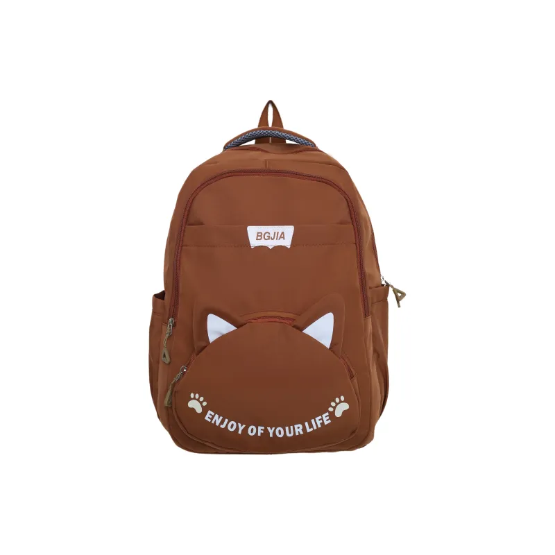 GEERDUN Nylon Backpack Unisex Black/Red/Blue/Pink/Brown-5