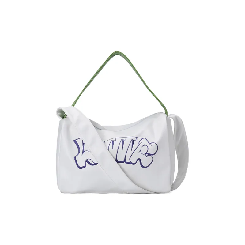 LOVVVVE PU Fitness Yoga Bag, Shoulder Bag, Crossbody Bag Women's White-3